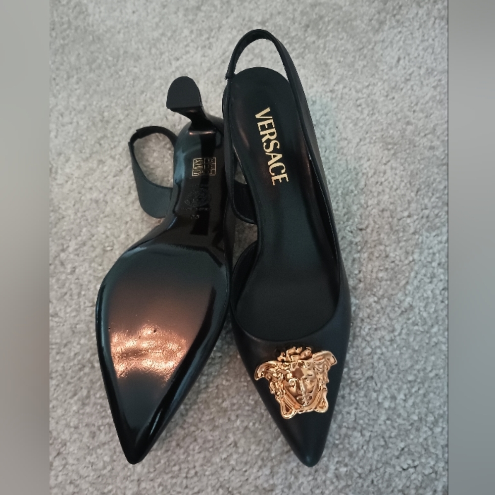 Authentic Versace slingback heels